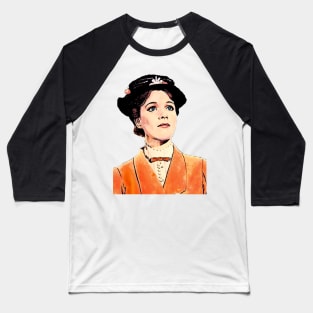 Mary Popping Orange Cartoon Baseball T-Shirt